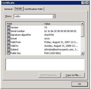 3.g. Click on 'Details' and press 'Copy to File'