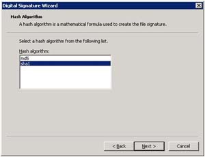 4.h. Select preferred hash algorithm