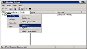 5.a. Start certificate request