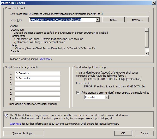 Powershell AccountDisabled check