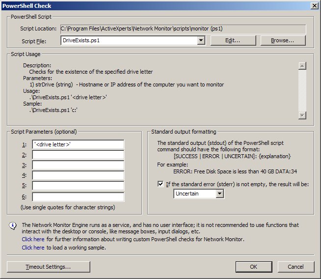 Powershell DriveExists check