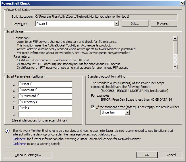 Powershell Ftp check