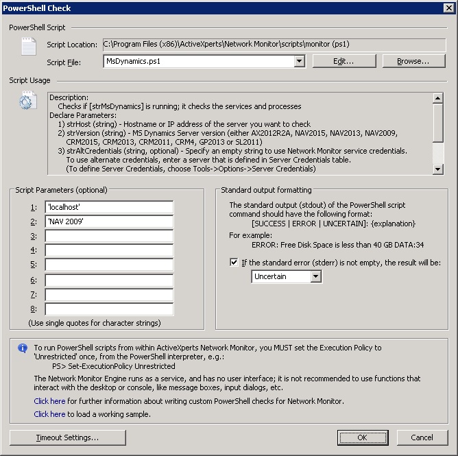 Powershell Ms Dynamics check