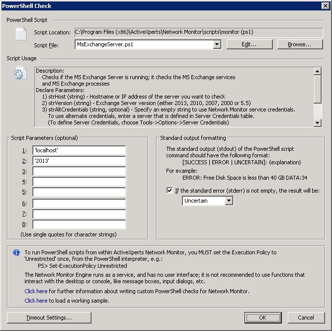 Powershell MsExchange check