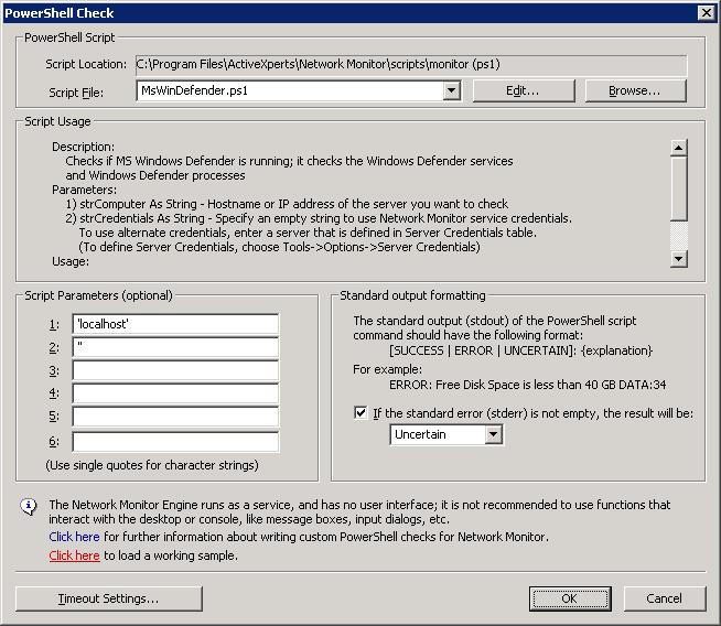 Powershell MsWindowsDefender check