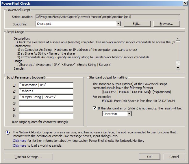 Powershell Share check